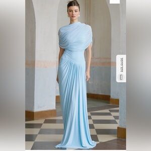 Chic Sky Blue Maxi Dress